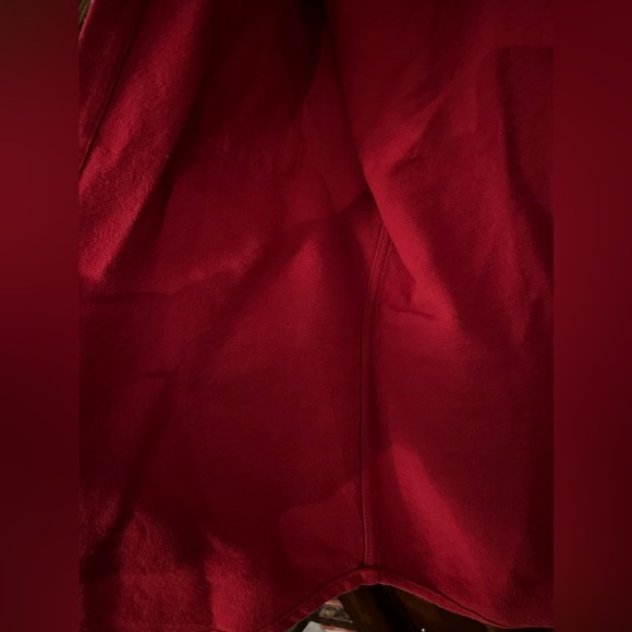 J.Crew NY Heavy Weight Cotton Flannel, Solid Red XL - Slim, men’s shirt. - Picture 14 of 16